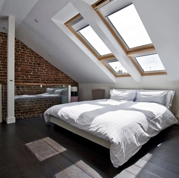 How to decorate a small loft bedroom