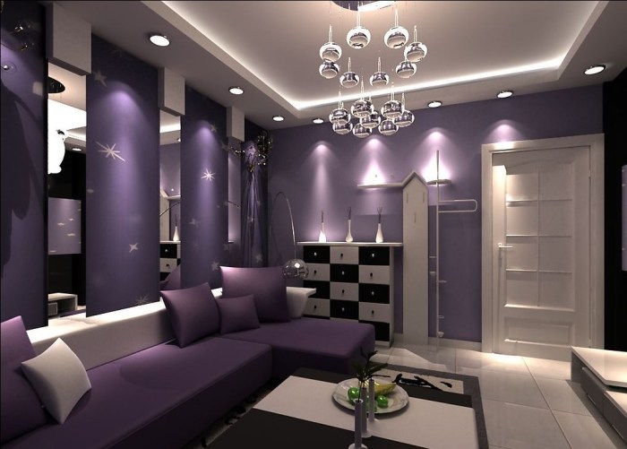 Purple room living ideas phenomenal source