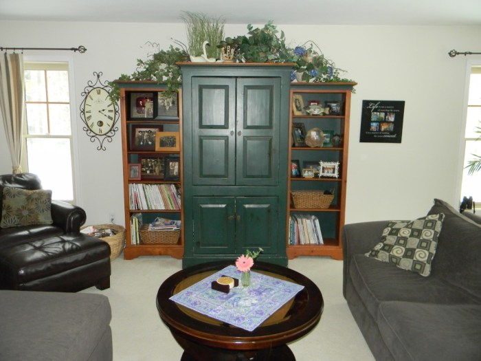 How to decorate top of armoire in bedroom