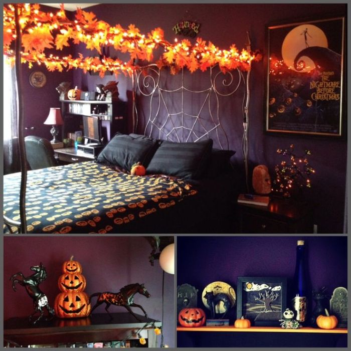 How to decorate bedroom for halloween