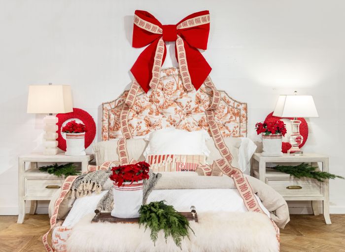 How to decorate the bedroom for christmas