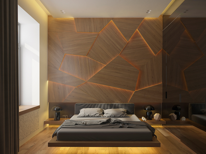 How to decorate an asymmetrical bedroom