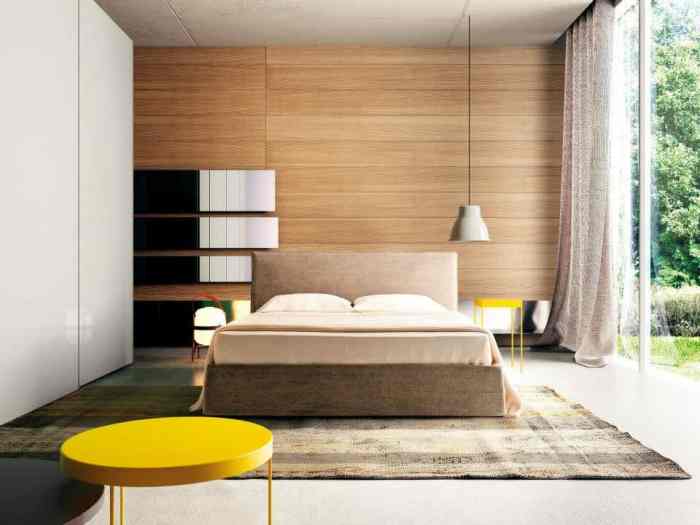 How to decorate an asymmetrical bedroom