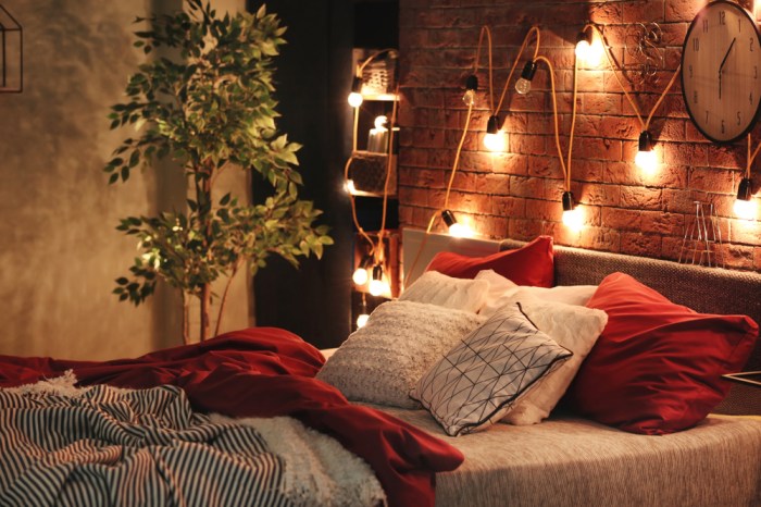 How to decorate fairy lights in bedroom