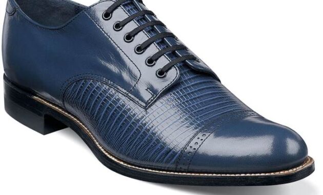 Stacy adams men's blue dress shoes