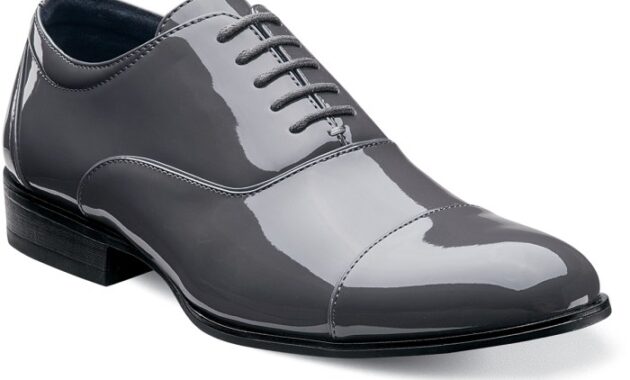 Mens grey dress shoe