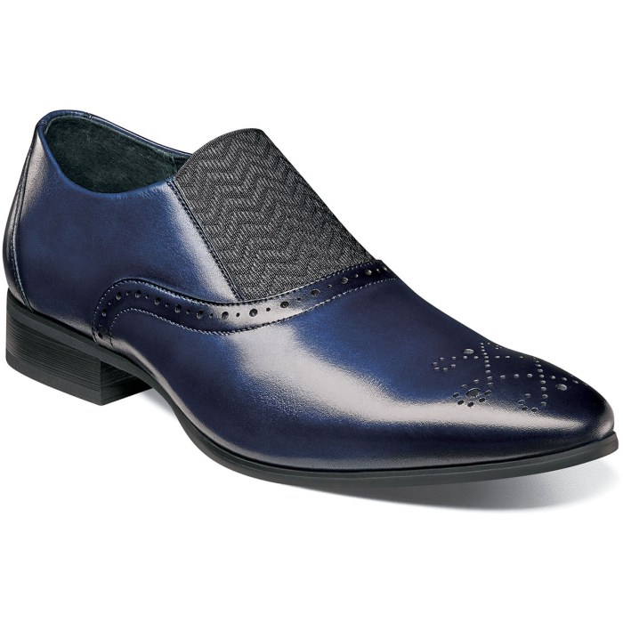 Stacy adams men's blue dress shoes