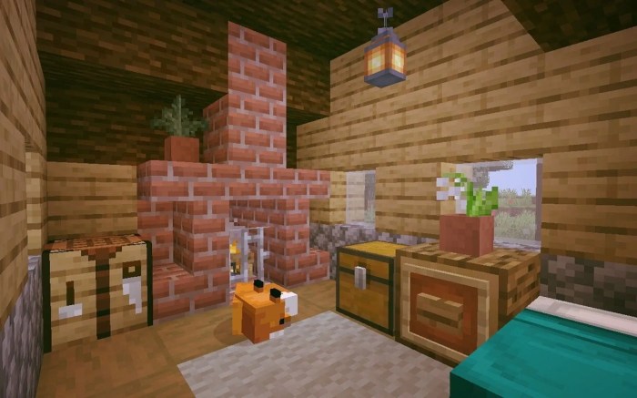 How to decorate a minecraft room