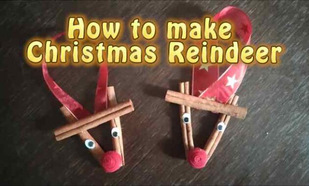 How to make a reindeer christmas decoration