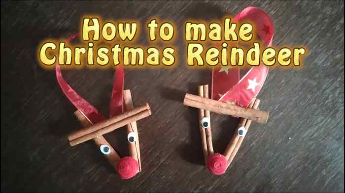 How to make a reindeer christmas decoration