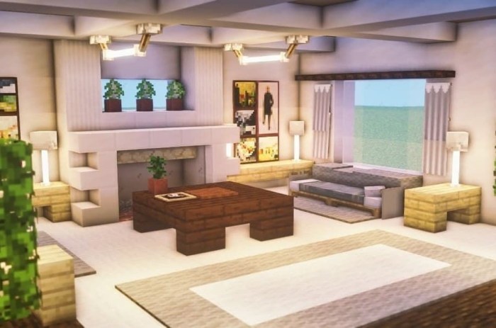 How to decorate a minecraft room