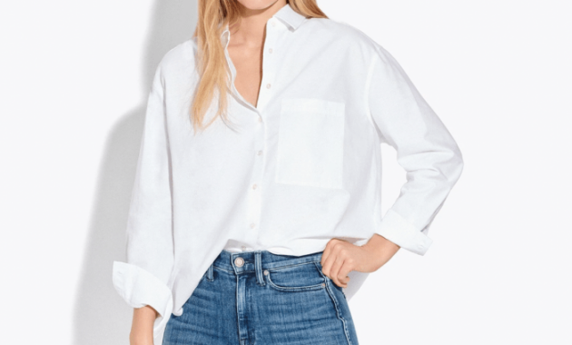 White dress shirt outfit women's