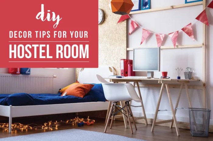 How to decorate small hostel room