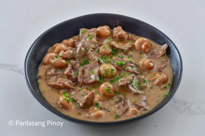 How to cook beef with mushroom filipino style