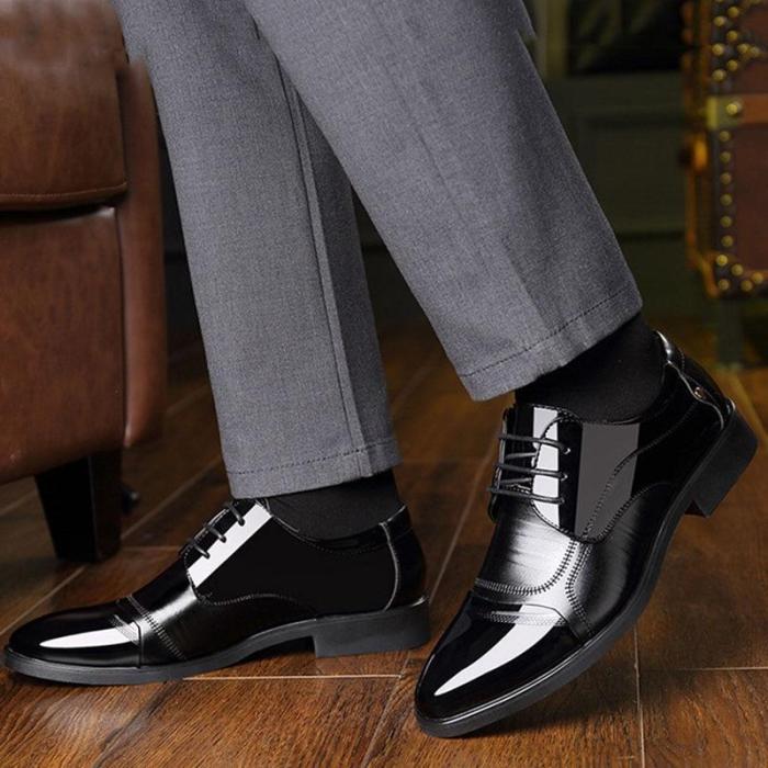 Shiny mens dress shoes