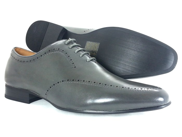 Mens grey dress shoe